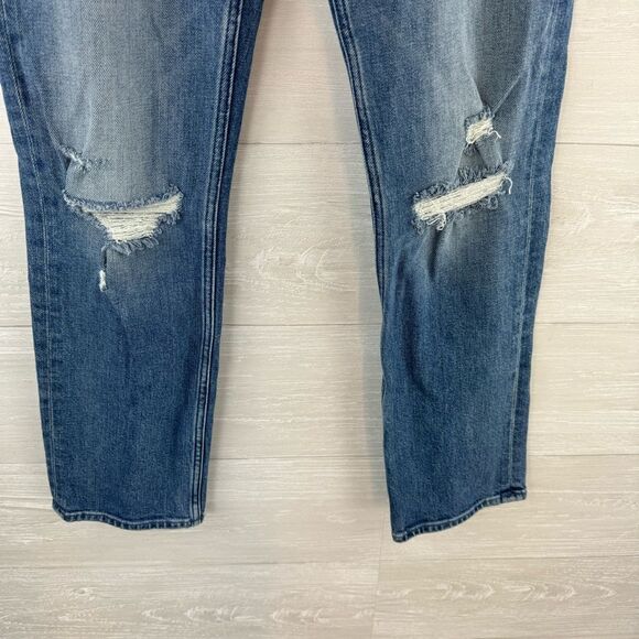 Mother Superior High Waisted Rider Ankle Distressed Jeans - Picture 5 of 11